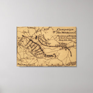 Schlacht um die Wildnis - Panoramablick aus dem Zi Leinwanddruck