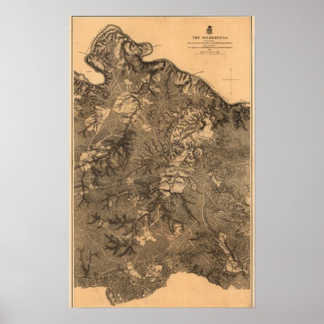 Schlacht um die Wildnis - Panoramablick aus dem Zi Poster (Vorne)