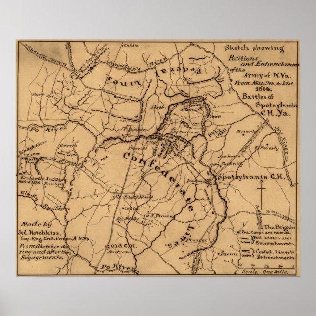 Schlacht um die Wildnis - Panoramablick aus dem Zi Poster (Vorne)