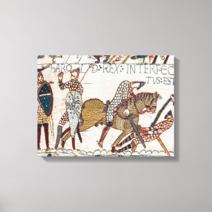Schlacht um Hastings - Bayeux Tapestry King Harold Leinwanddruck