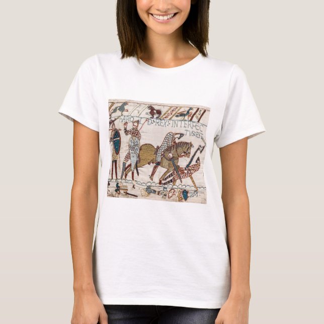 Schlacht um Hastings - Bayeux Tapestry King Harold T-Shirt (Vorderseite)