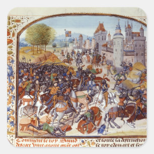 Schlacht um Neville's Cross von den Hunderten Quadratischer Aufkleber