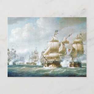 Schlacht um Santo Domingo 1800 Postkarte