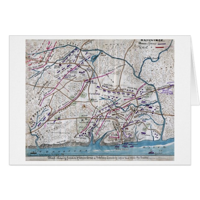 Schlacht um Shiloh - Panoramablick auf den Zivilen (Vorderseite (Horizontal))