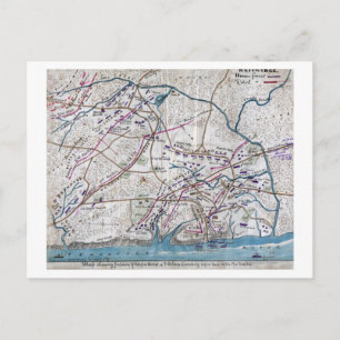 Schlacht um Shiloh - Panoramablick auf den Zivilen Postkarte