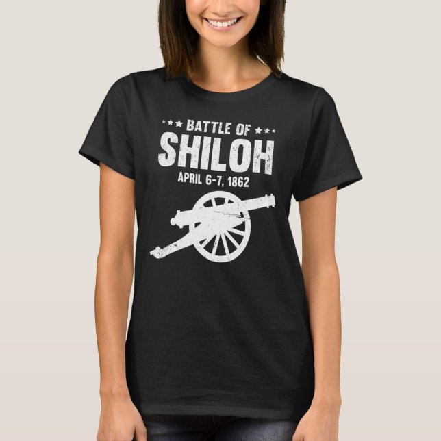 Schlacht um Shiloh Zivil War Battle Tennessee Batt T-Shirt (Vorderseite)