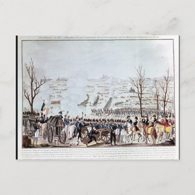 Schlacht von Austerlitz, 2. Dezember 1805 Postkarte (Vorderseite)