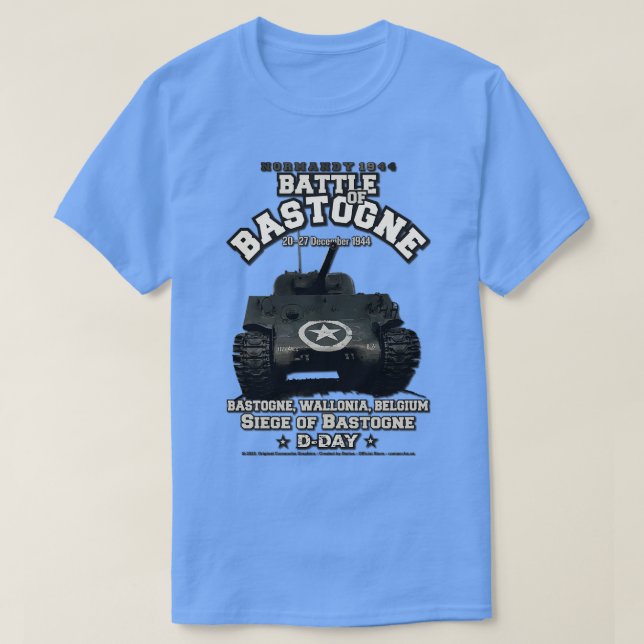 Schlacht von Bastogne Wallonien Belgien T-Shirt (Design vorne)