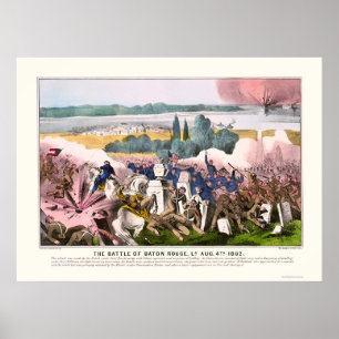 Schlacht von Baton Rouge bis 1862 Poster