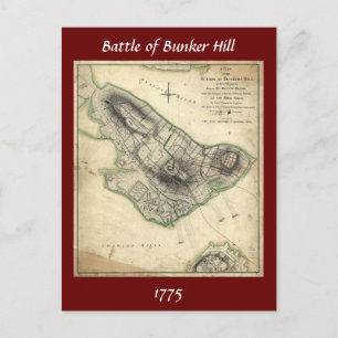Schlacht von Bunker Hill - Amerikanischer Unabhäng Postkarte