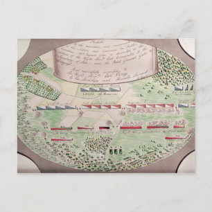 Schlacht von Camden, 1780 Postkarte
