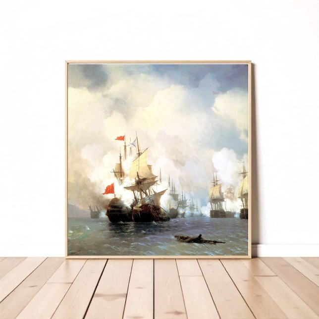 Schlacht von Chios, Ivan Aivazovsky Poster (Von Creator hochgeladen)