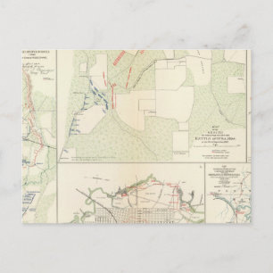 Schlacht von Corinth Iuka Bayou Fourche Postkarte