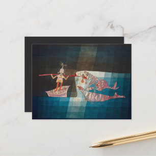 Schlacht von der Seefahreroper von Paul Klee Met Postkarte