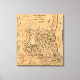 Schlacht von Fort Donelson - Panoramabamabahn im Z Leinwanddruck