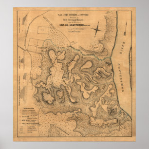 Schlacht von Fort Donelson - Panoramabamabahn im Z Poster