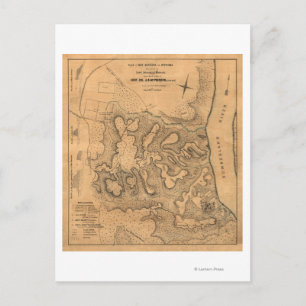 Schlacht von Fort Donelson - Panoramabamabahn im Z Postkarte