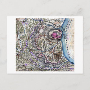 Schlacht von Fort Donelson - Panoramablick aus dem Postkarte