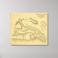 Schlacht von Fort Henry - Panoramabalkarte des Ziv