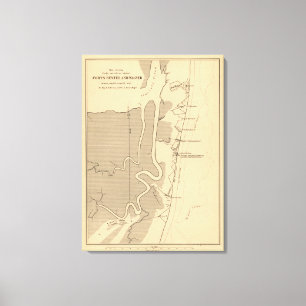 Schlacht von Fort Sumter - Panorama des Zivilen Kr Leinwanddruck