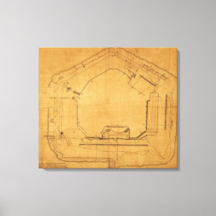 Schlacht von Fort Sumter - Panorama des Zivilen Kr Leinwanddruck