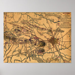 Schlacht von Gettysburg 10 Poster