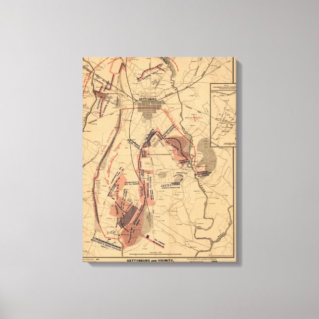 Schlacht von Gettysburg 12 Leinwanddruck (Vorderseite)