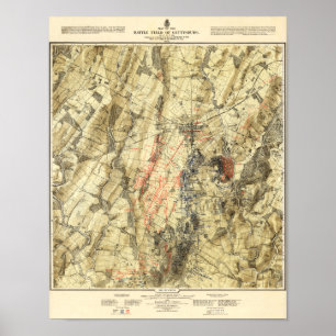 Schlacht von Gettysburg 15 Poster