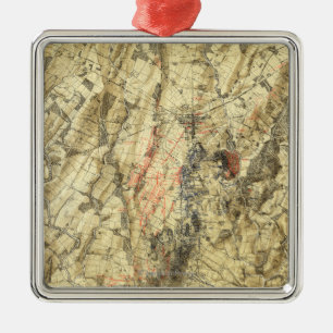 Schlacht von Gettysburg 5 Silbernes Ornament