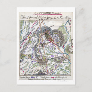 Schlacht von Gettysburg 6 Postkarte