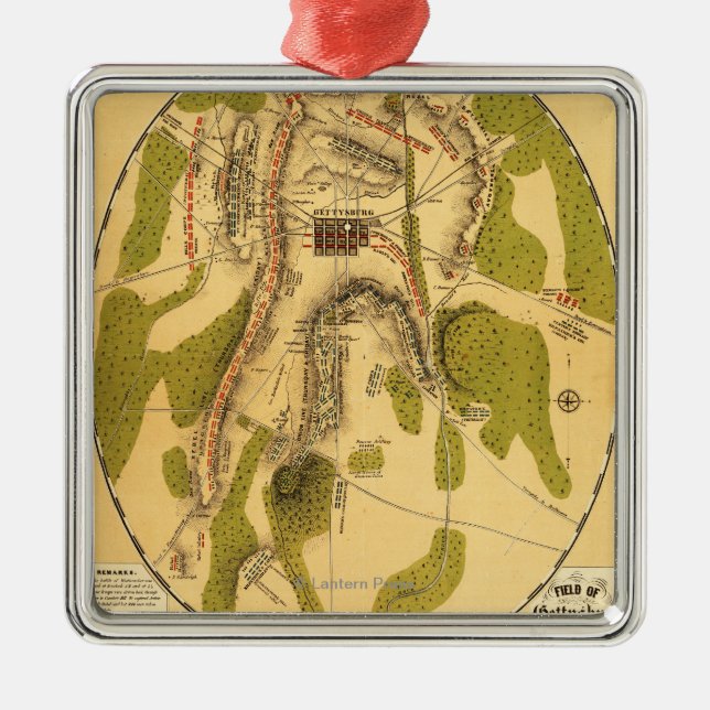 Schlacht von Gettysburg 7 Ornament Aus Metall (Vorne)
