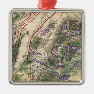 Schlacht von Gettysburg 8 Silbernes Ornament