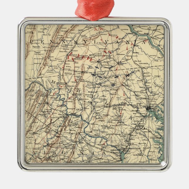 Schlacht von Gettysburg 9 Ornament Aus Metall (Vorne)