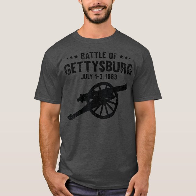 Schlacht von Gettysburg im US-amerikanischen Krieg T-Shirt (Vorderseite)