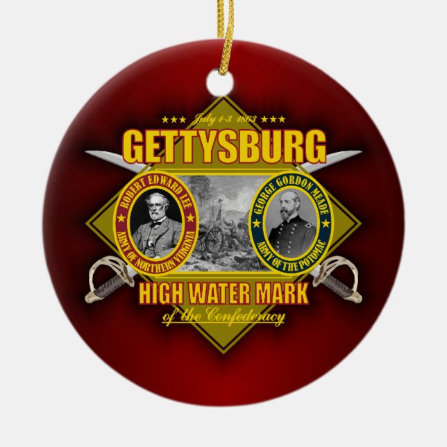 Schlacht von Gettysburg Keramikornament (Vorne)