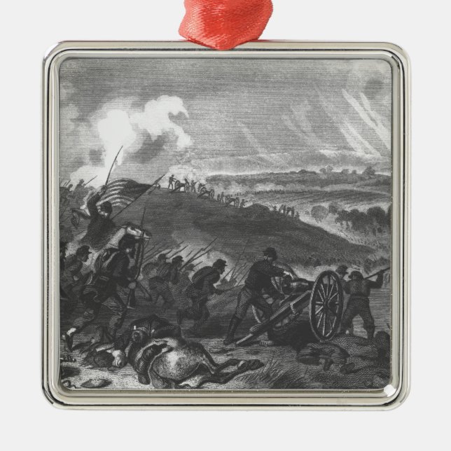 Schlacht von Gettysburg Ornament Aus Metall (Vorne)