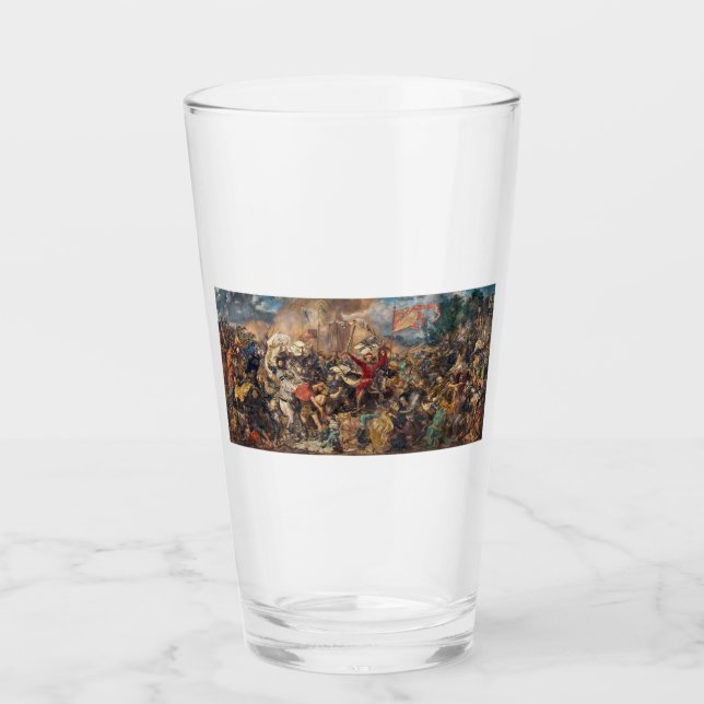 Schlacht von Grunwald (mittelalterliche Militärsze Glas (Vorderseite)