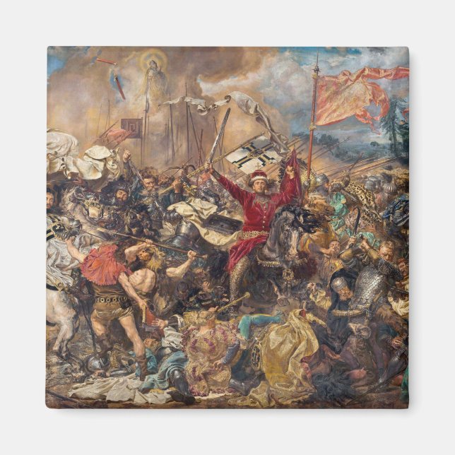 Schlacht von Grunwald (mittelalterliche Militärsze Magnet (Vorne)