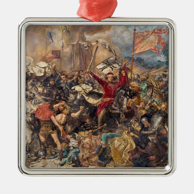 Schlacht von Grunwald (mittelalterliche Militärsze Ornament Aus Metall (Vorne)