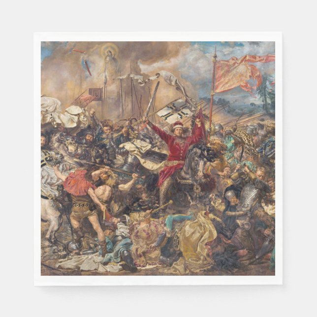 Schlacht von Grunwald (mittelalterliche Militärsze Serviette (Vorderseite)