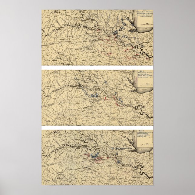 Schlacht von Kanzellorsville Poster (Vorne)