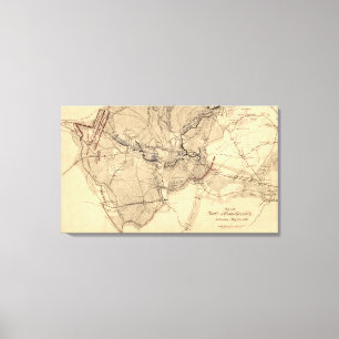 Schlacht von Kanzlerorsville 2 Leinwanddruck