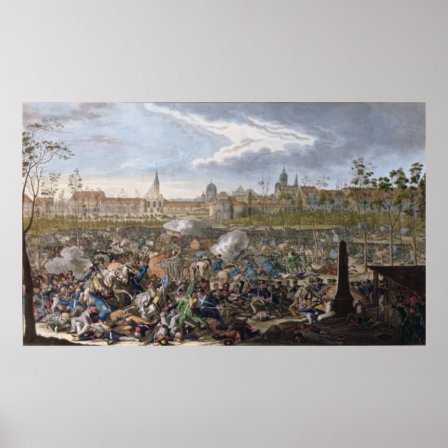Schlacht von Leipzig, 19. Oktober 1813 Poster (Vorne)