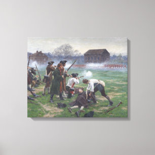Schlacht von Lexington – Historischer Leinwanddruc Leinwanddruck