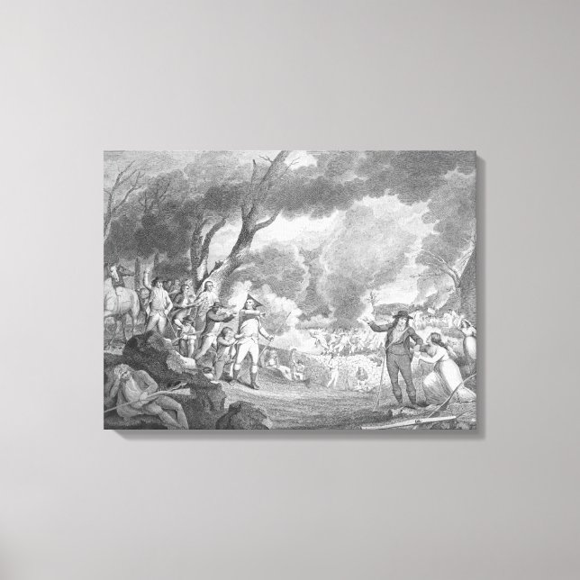 Schlacht von Lexington Leinwanddruck (Vorderseite)