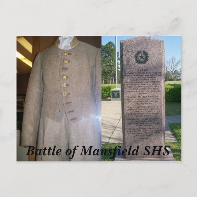 Schlacht von Mansfield Louisiana Postkarte (Vorderseite)