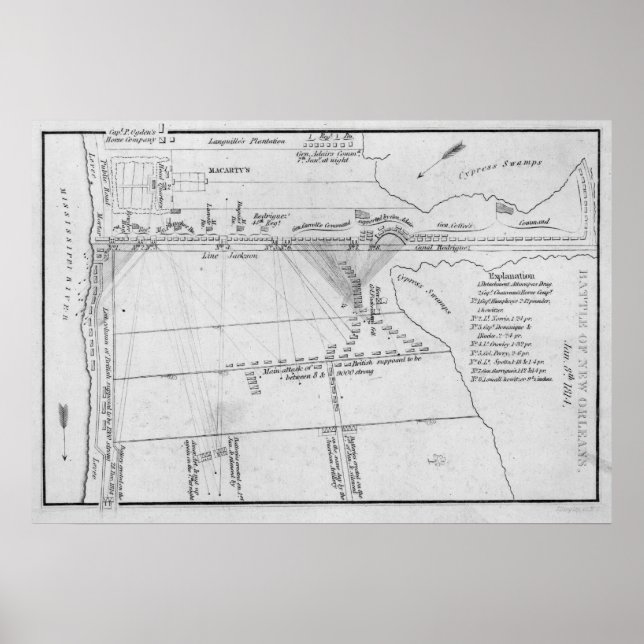 Schlacht von New Orleans Poster (Vorne)