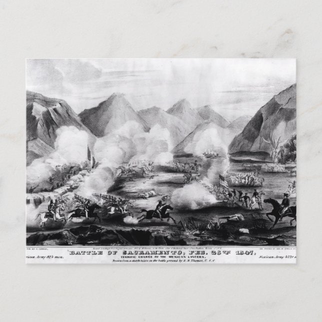 Schlacht von Sacramento Postkarte (Vorderseite)