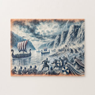 Schlacht von Stiklestad in der Zeichnend Pastelhal Puzzle