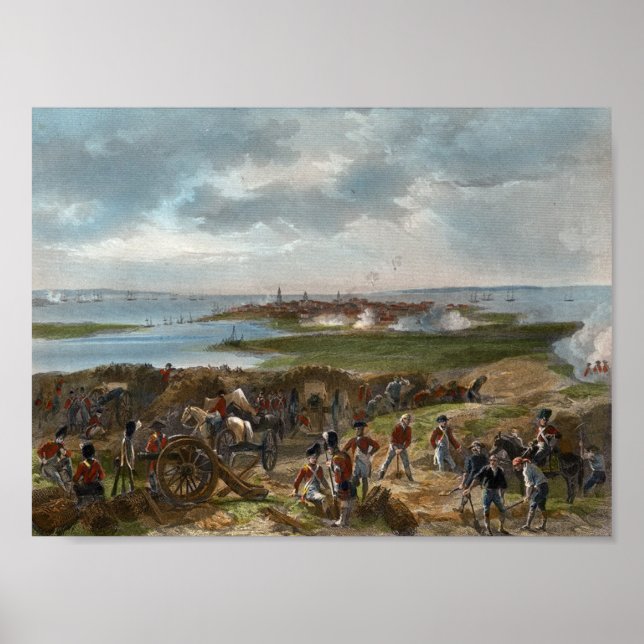 Schlacht von Sullivan's Island, 1776 Poster (Vorne)